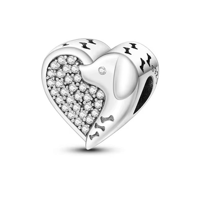 925 Heart Charm