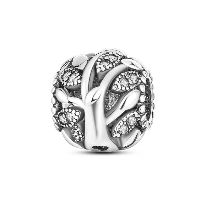 925 Tree Ball Bead Charm