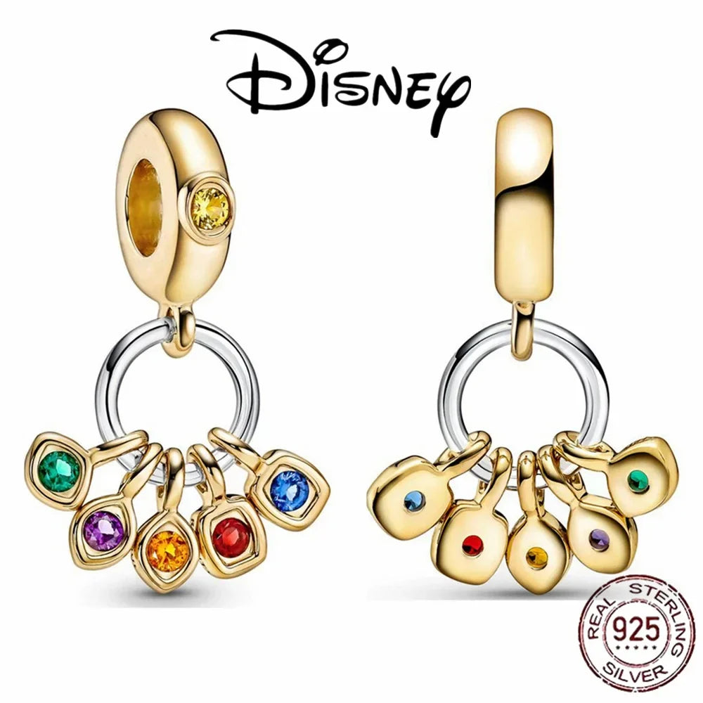 Minisoc 925 Sterling Silver Zircon Bracelet Charm Elite