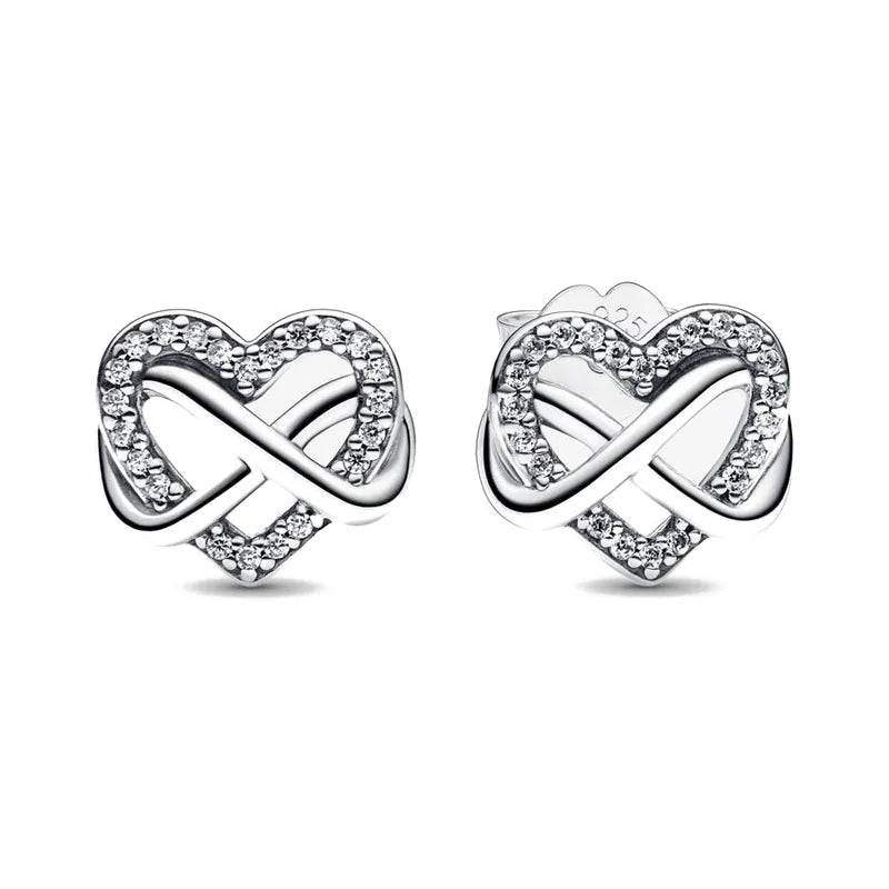 Sterling Silver Zircon Stud Earrings Limited Edition