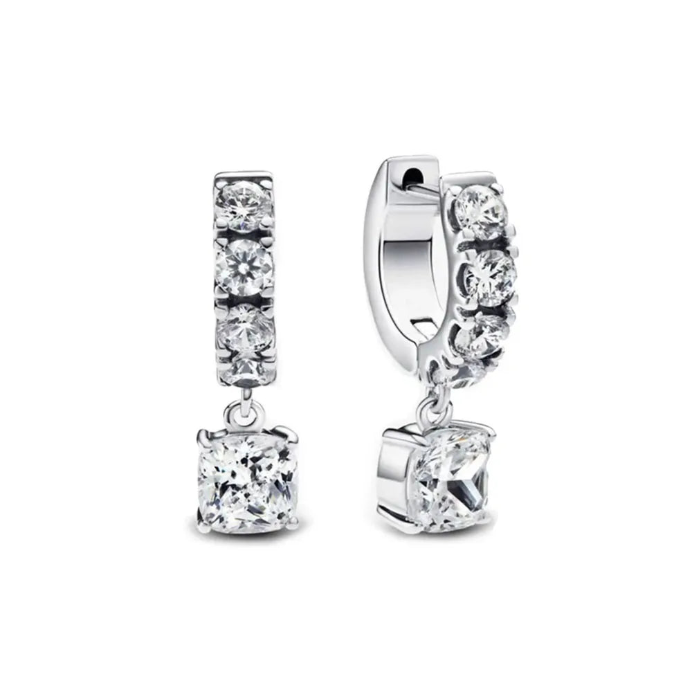 Sterling Silver Zircon Stud Earrings Limited Edition