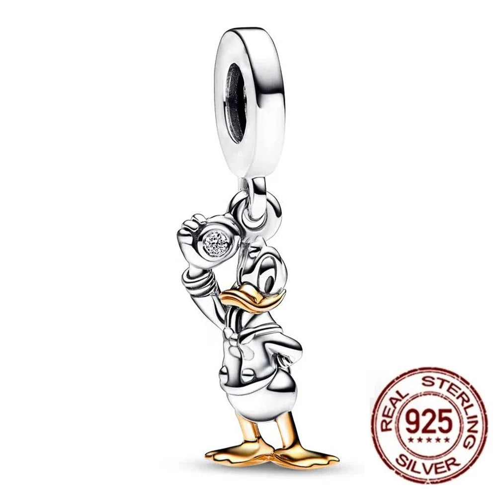 Sterling Silver Bracelet Charm With Zircon Accent Exclusive