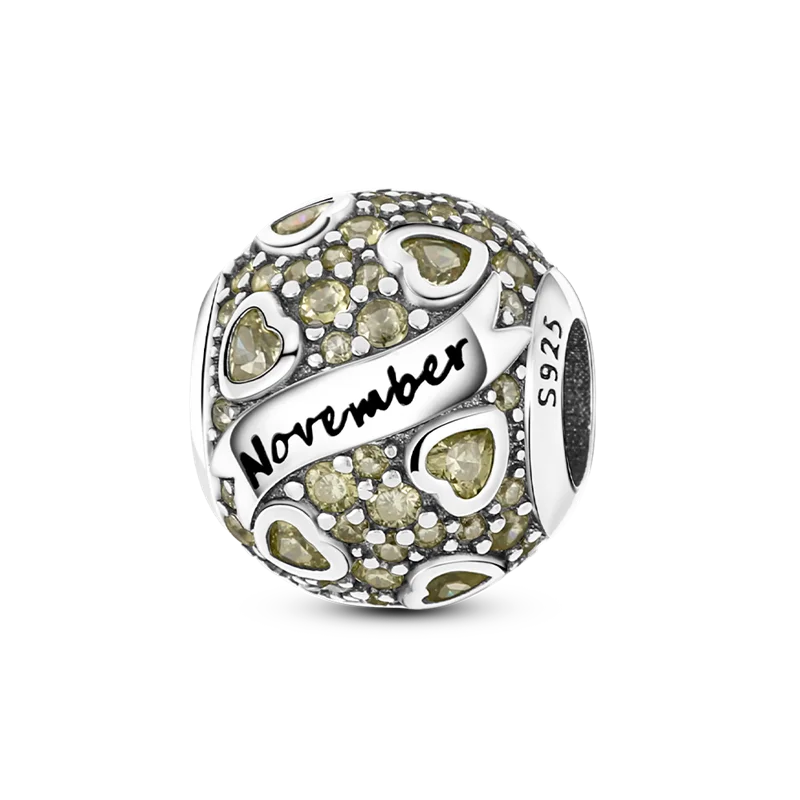 925 Silver Birthstone Charm KTC110