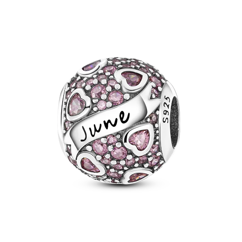925 Silver Birthstone Charm KTC099