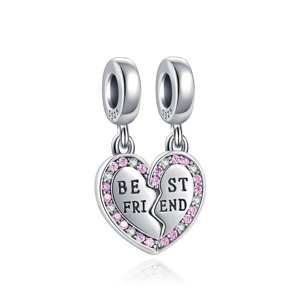 925 Best Friends Charm B2045