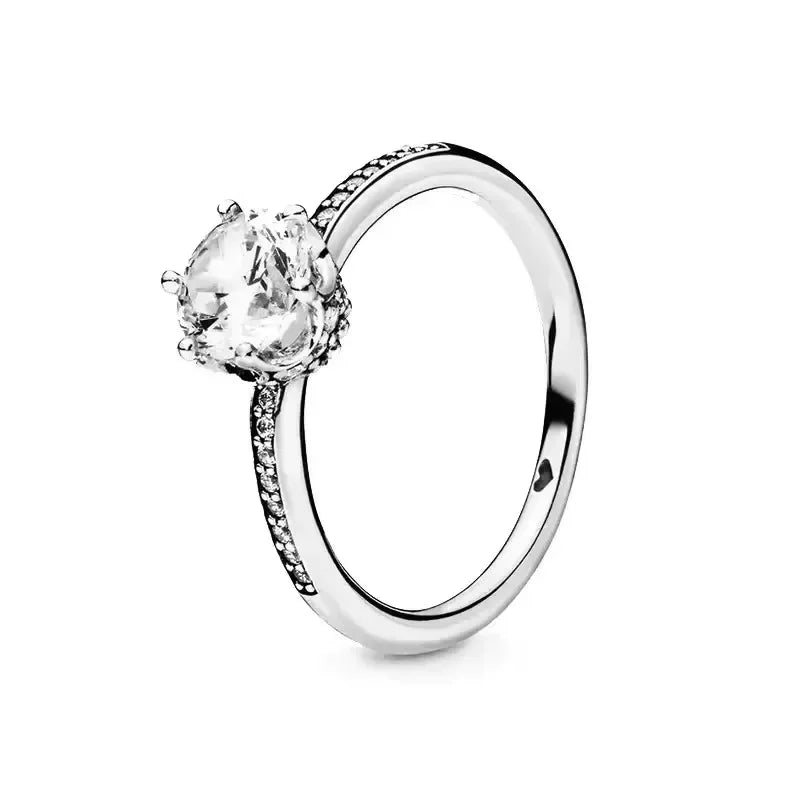 Sterling Silver Zircon Ring Exclusive Craftsmanship
