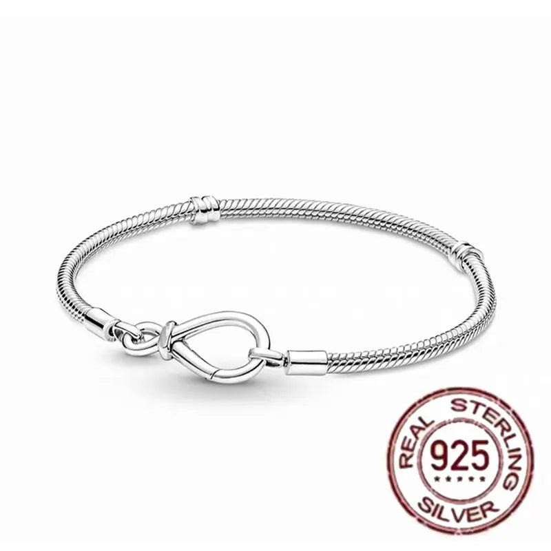 Sterling Silver Charm Bracelet Zircon Elite Collection