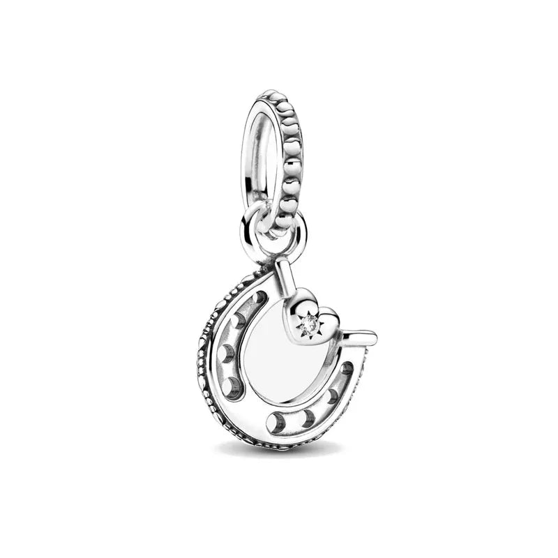 925 Horseshoe Charm B695