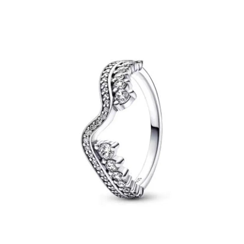 Sterling Silver Zircon Ring Exclusive Edition For Women