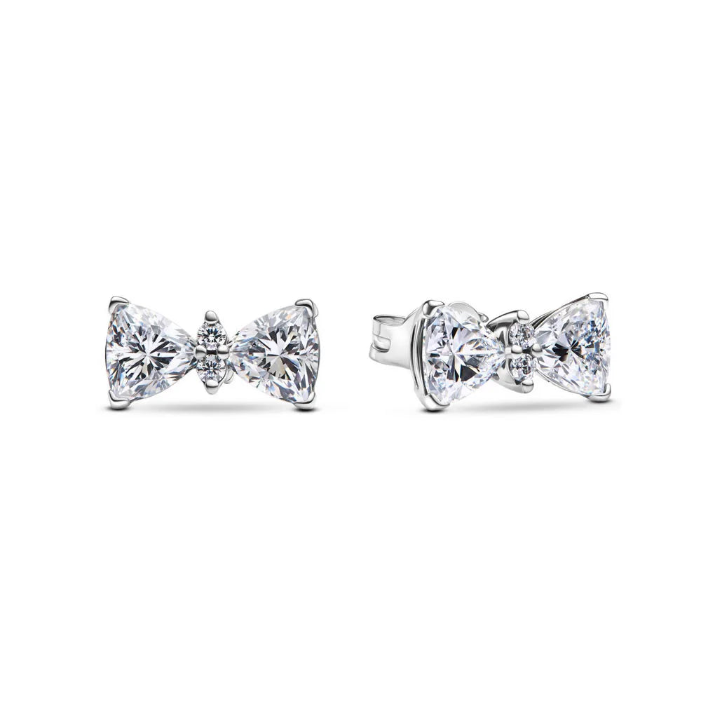 Sterling Silver Zircon Stud Earrings Limited Edition