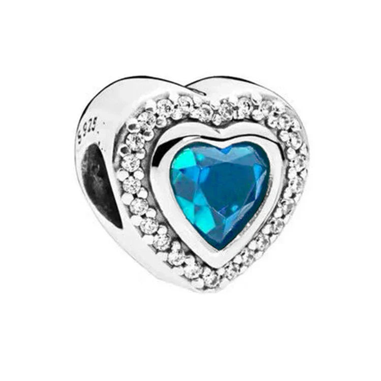 925 Blue Stone Charm B5244