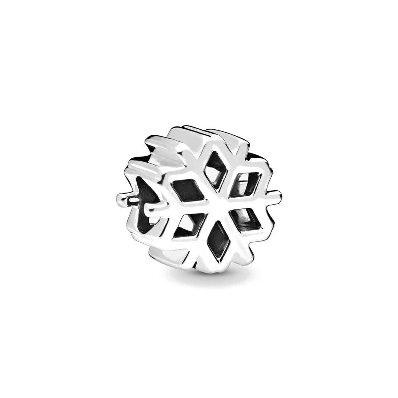 925 Snowflake Bead Charm B293