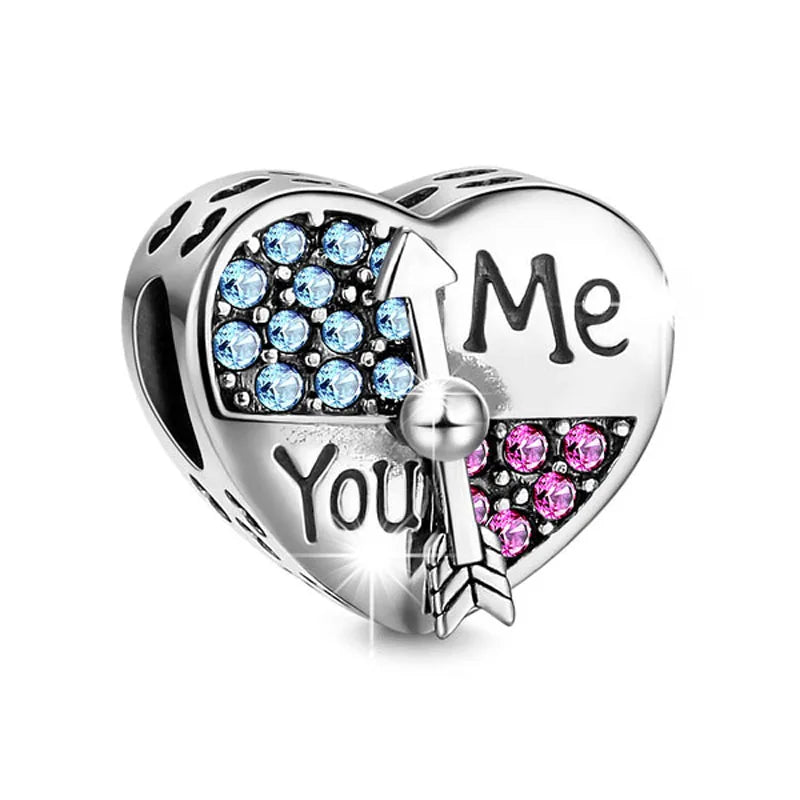 925 You & Me Charm B3653