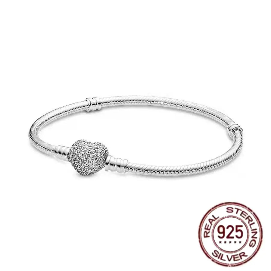 Sterling Silver 925 Bracelet With Zircon Charm Exclusive