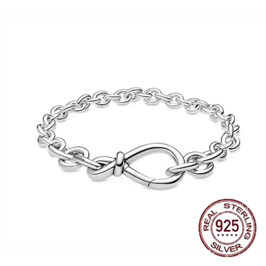 Sterling Silver Zircon Charm Bracelet Signature Collection