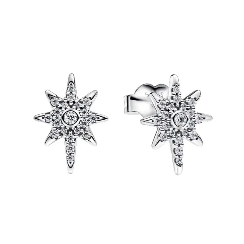 Sterling Silver Zircon Stud Earrings Signature Collection