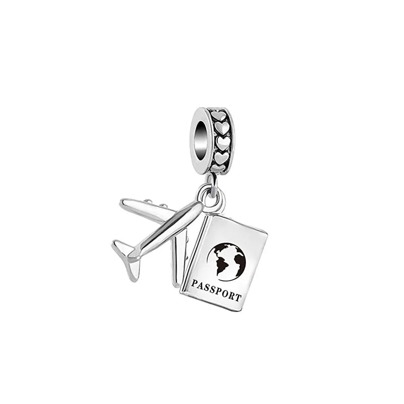 925 Plane Charm B3006