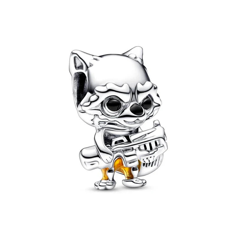 Minisoc Silver Zircon Teardrop Bracelet Charm Limited