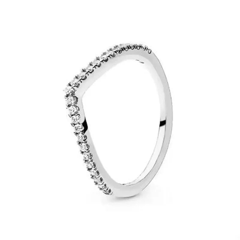 Sterling Silver Ring 925 Exclusive Zircon Accent Edition