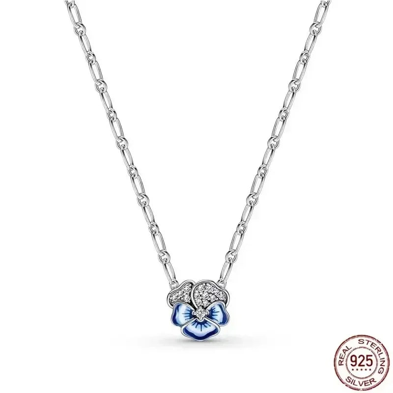 Silver Pendant Necklace Snake Chain Signature Collection