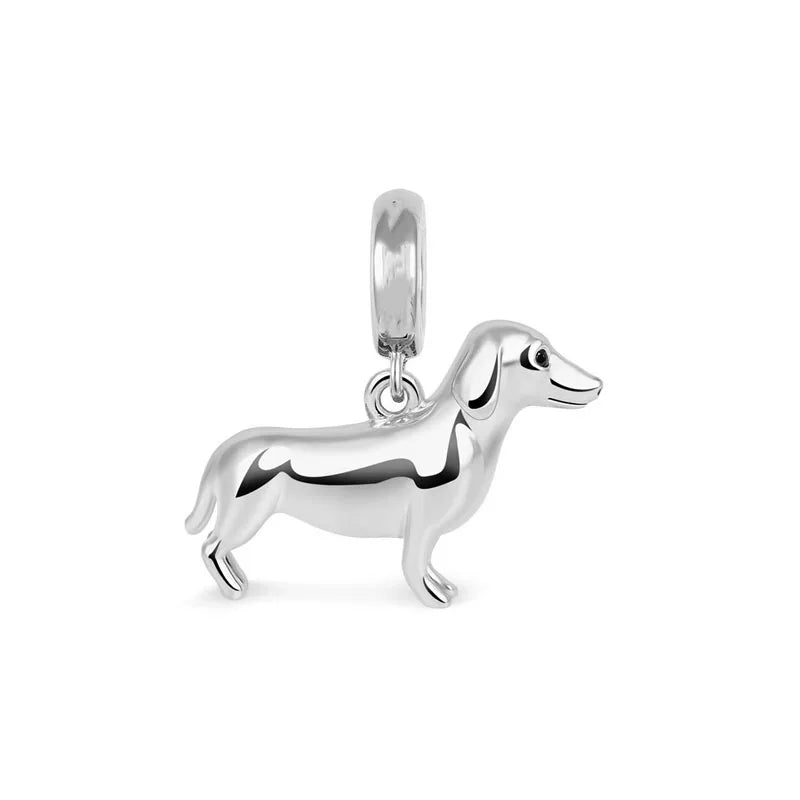 925 Sausage Dog Charm B2438