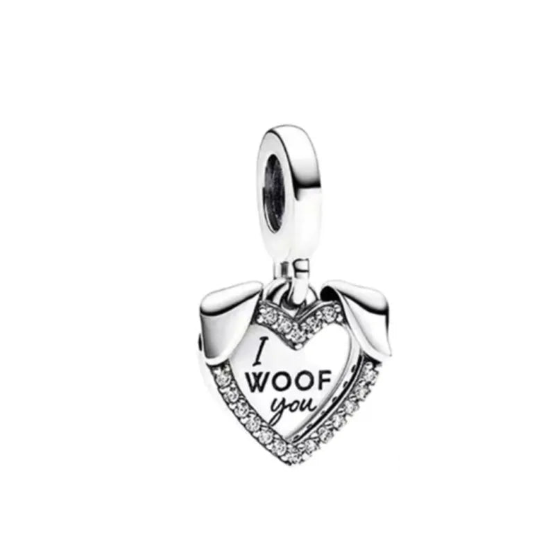 925 Heart Charm B4082