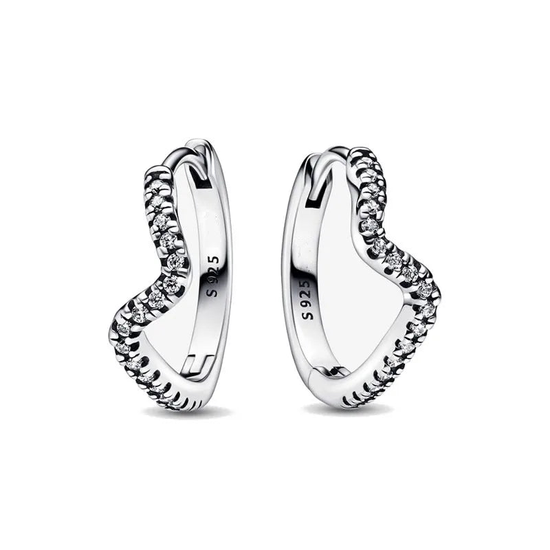 Silver Zircon Stud Earrings, Signature Collection, Limited