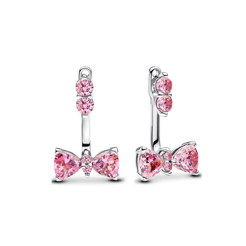 Silver Zircon Stud Earrings In Signature Collection
