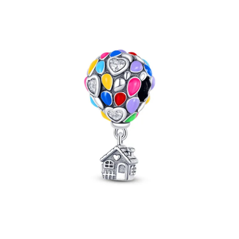 925 Balloon House Charm B3916