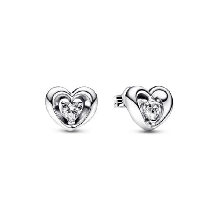 Sterling Silver Zircon Stud Earrings Signature Collection