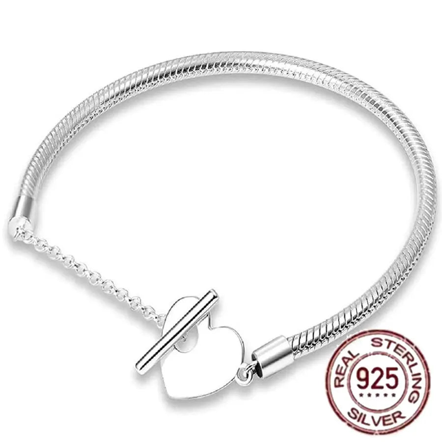 Sterling Silver Charm Bracelet 925 Collection Exclusive