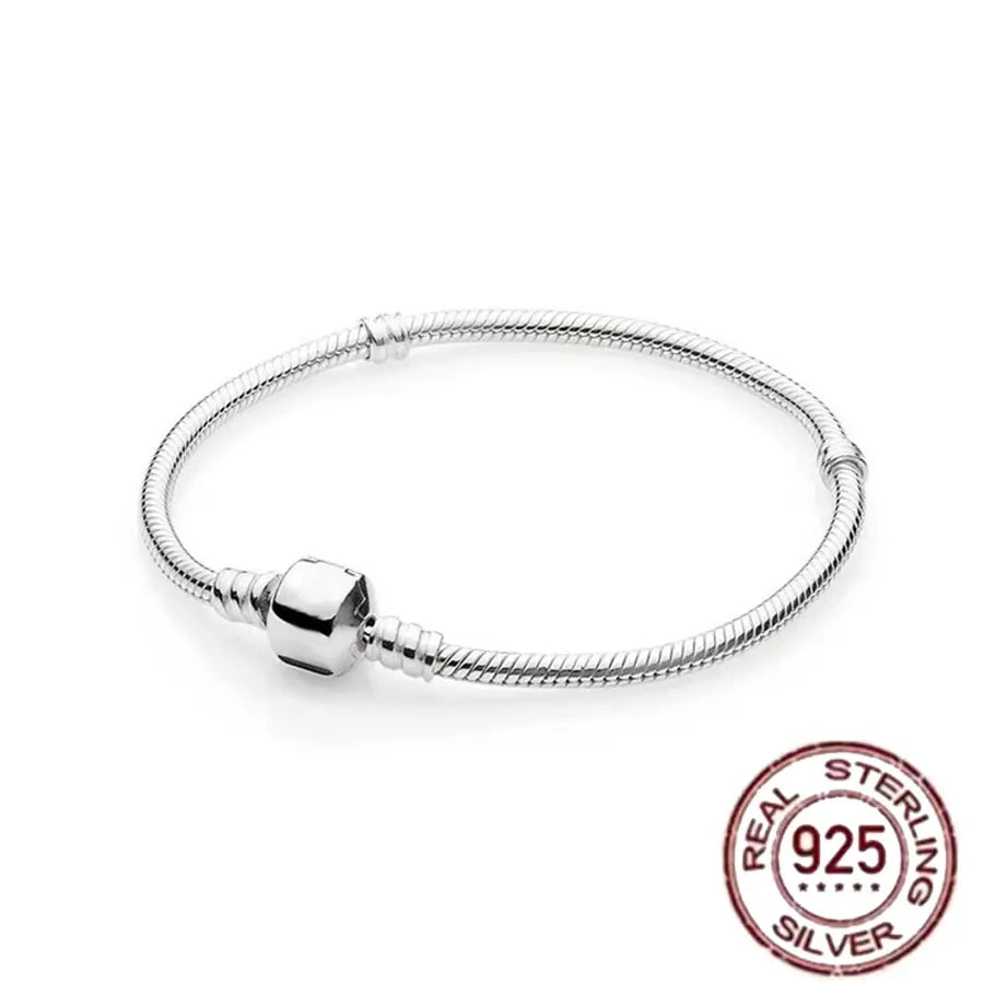 Minisoc Sterling Silver Charm Bracelet Zircon Edition