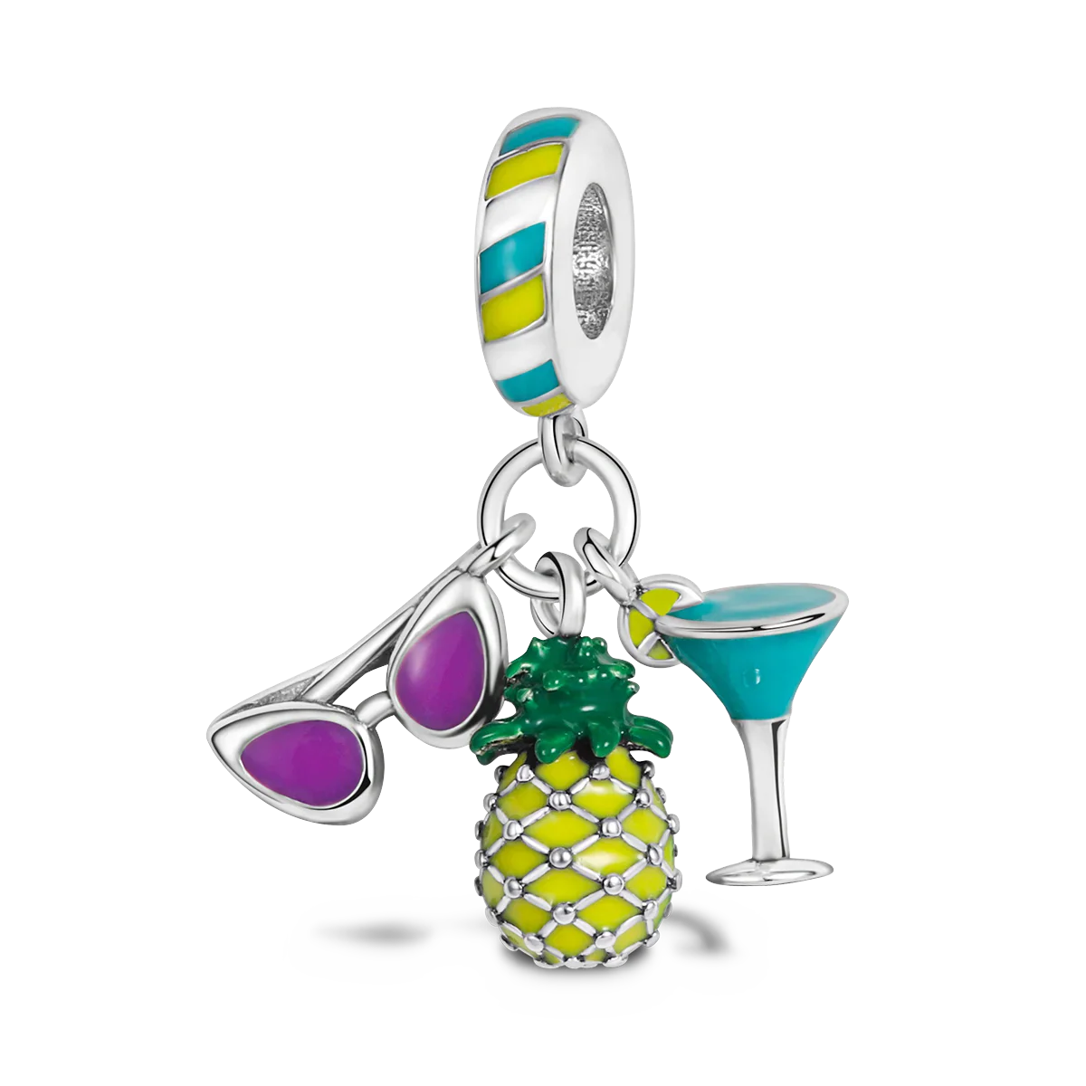 925 Cool Pineapple Charm KTC075