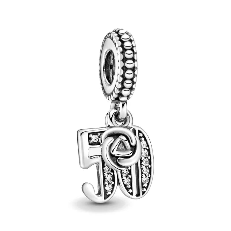 925 50th Birthday Charm B094