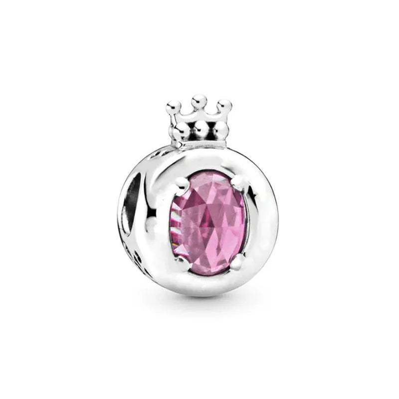 925 Pink Stone Charm B2399