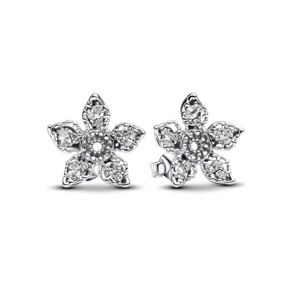 Sterling Silver Zircon Stud Earrings Limited Edition