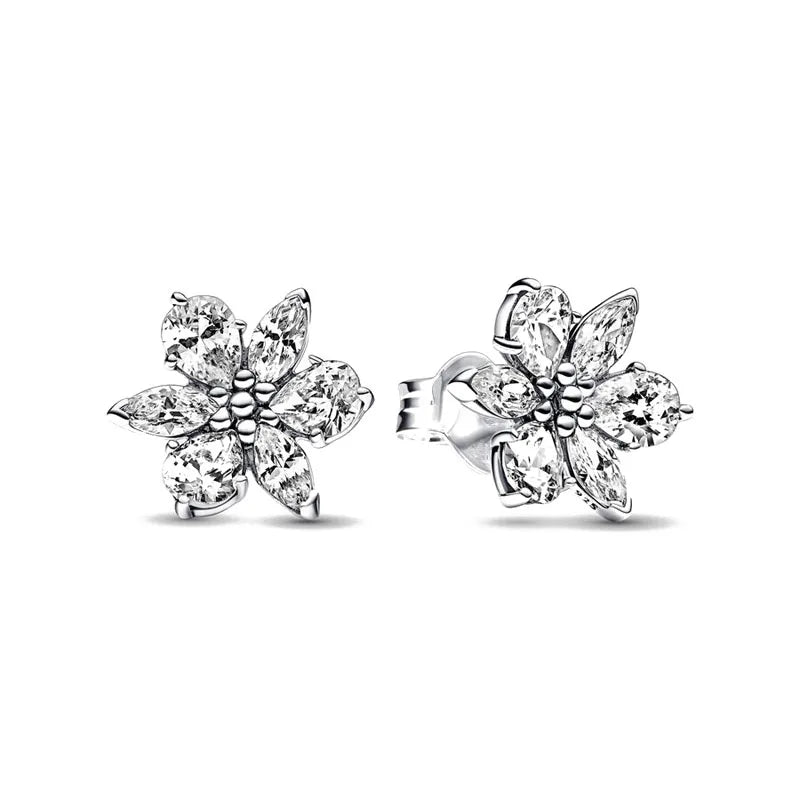 Silver Zircon Stud Earrings From The Signature Collection