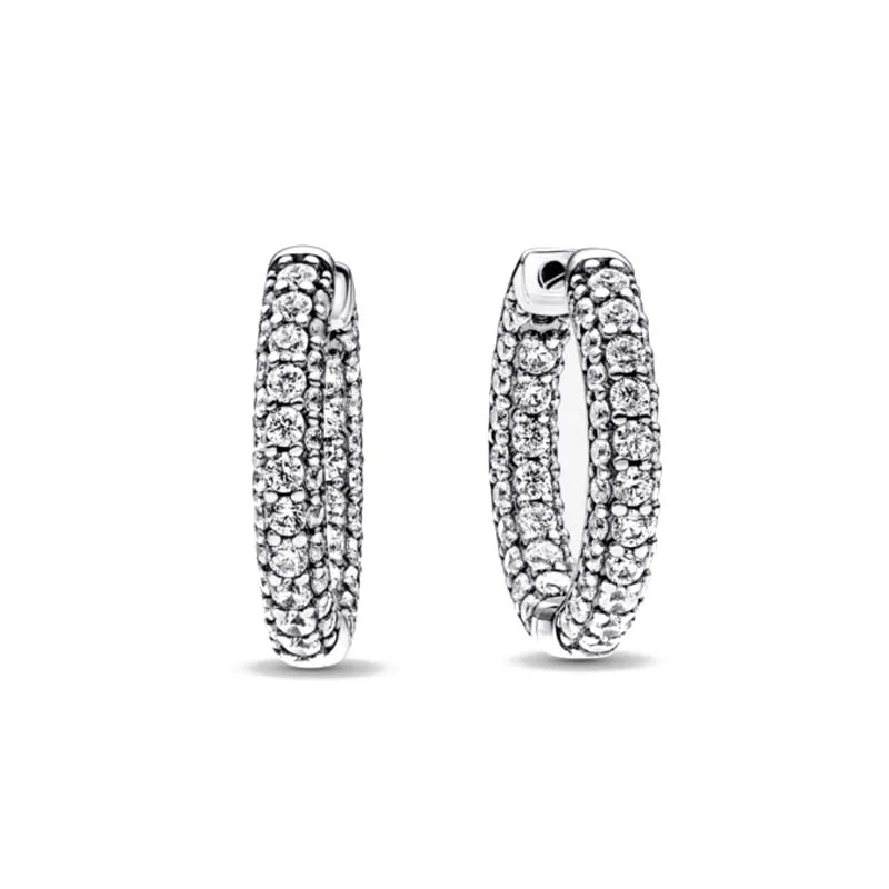 Sterling Silver Zircon Stud Earrings Limited Edition