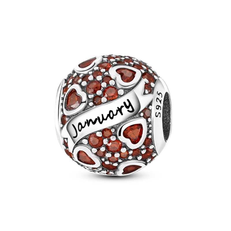 925 Silver Birthstone Charm KTC094