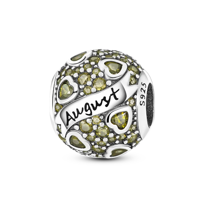 925 Silver Birthstone Charm KTC107