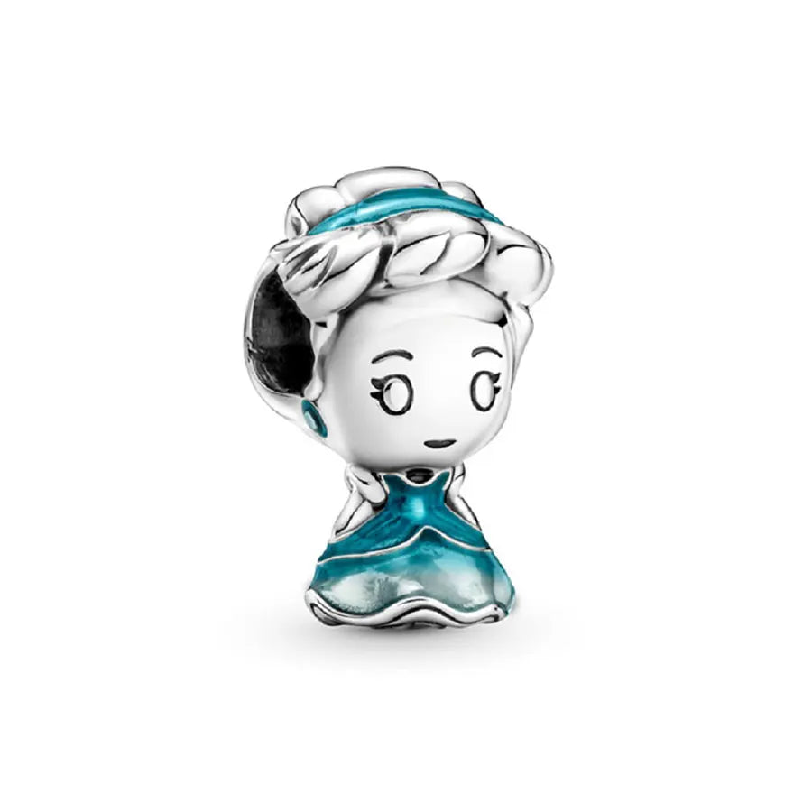 MINISO 925 Sterling Teardrop Silver Charm Zircon Stone Elite