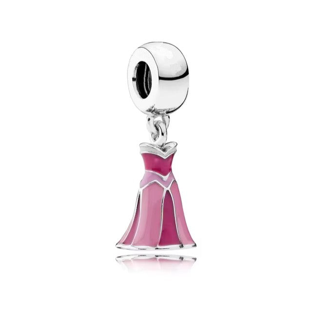 925 Pink Dress Charms