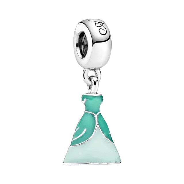 925 Green Dress Charm