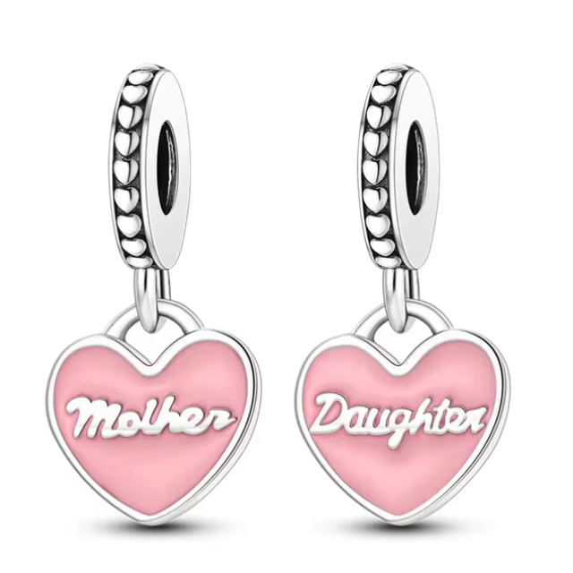925 Mother-Daughter Two-Piece Charm