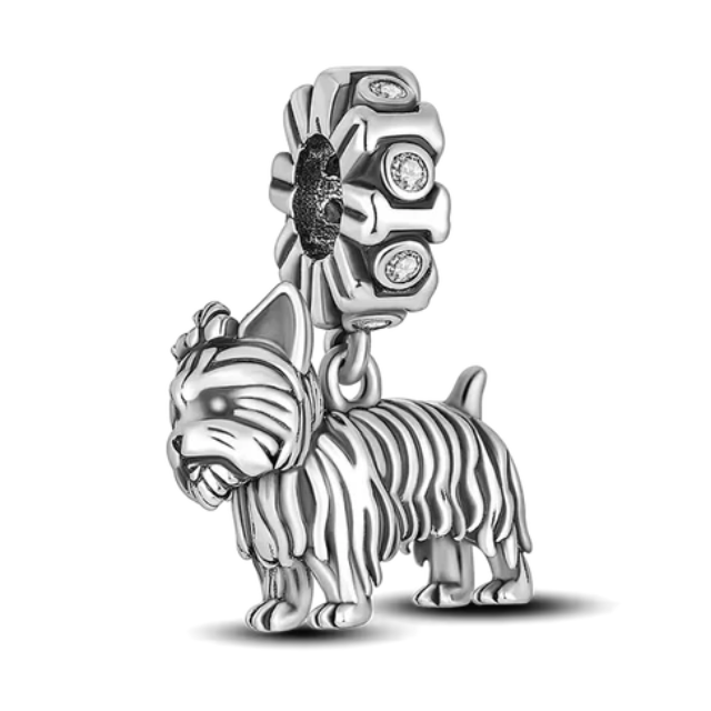 925 Yorkshire Terrier Dog Charm