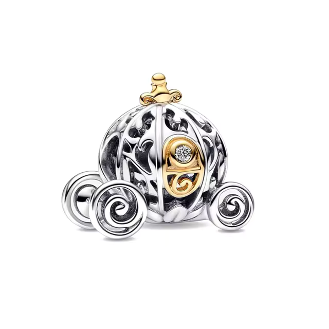 925 Princess Carriage Charm