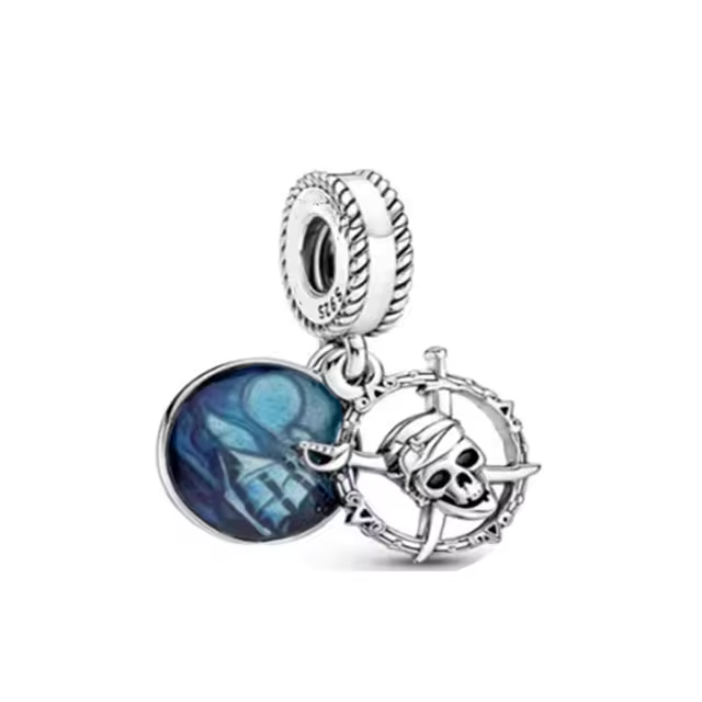 925 Pirate & Treasure Charm