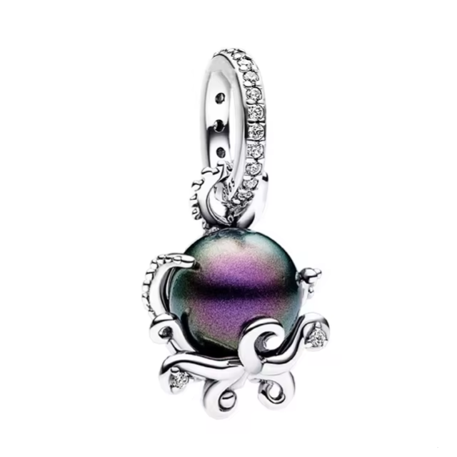 925 Black Pearl Charm