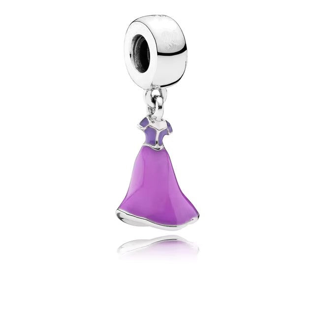 925 Purple Dress Charm