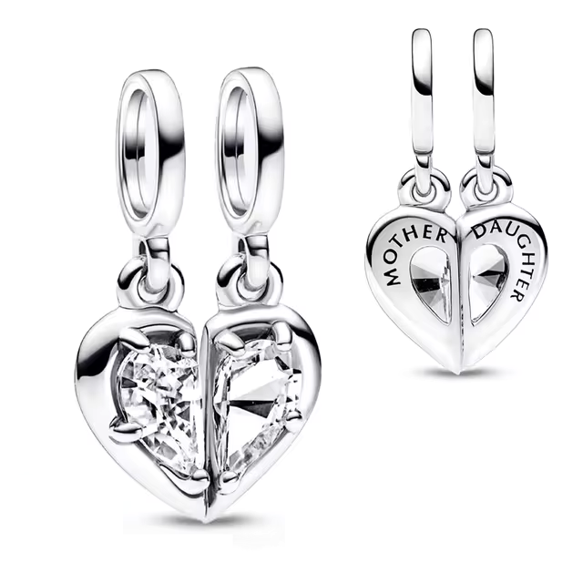925 Mother Daughter Two-Piece Charm